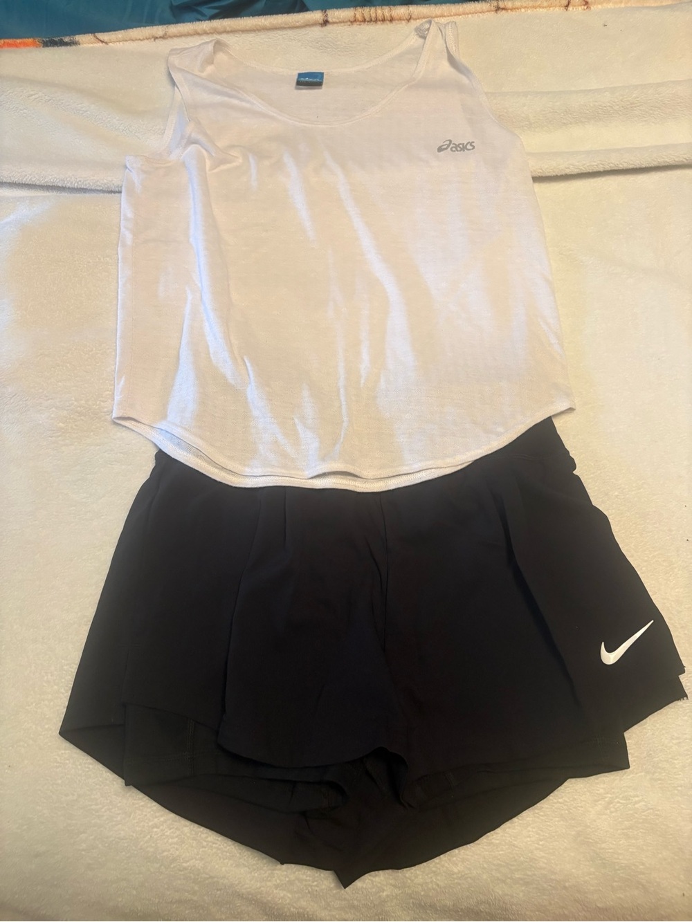 Nike Women’s Black Running Shorts with White Swoosh